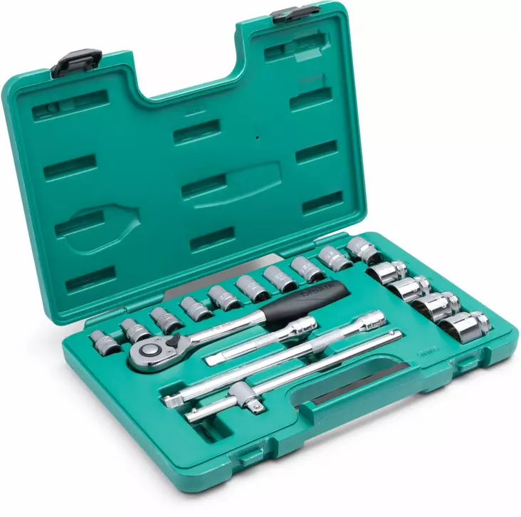 Sata 1/2" hylsysarja 18-os. - Hylsy- ja työkalusarjat - 0012854 - 1