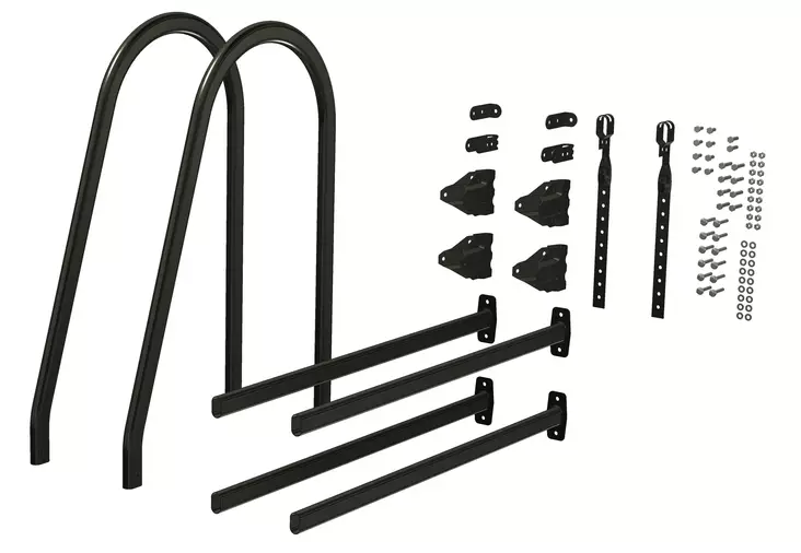 Seinätikkaan asennussarja RR33 Musta - Seinätikkaat ja palotikkaat - 0020654 - 1