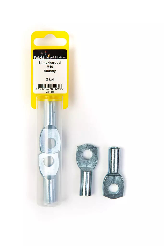 Silmukkaruuvi M10 Sinkitty, 2 kpl - Uraruuvit - 0001734 - 2