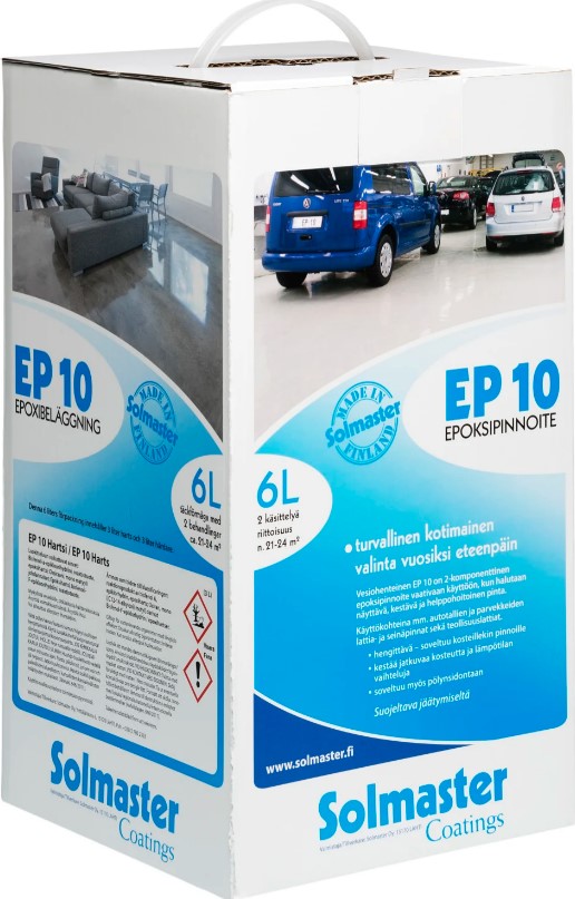 Solmaster epoksipinnoite EP 10 sävy 01 6L - Sisämaalit - 0011314 - 1