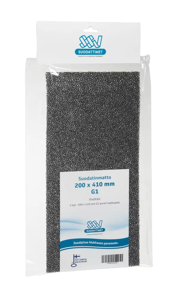 SSV Suodatinmatto G1 poret 200x410 mm - Ilmanvaihtokoneen suodattimet - 0002734 - 1