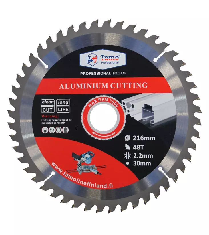 Tamo pyörösahanterä 216x48Tx30mm NEG AL - Pyörösahanterät sirkkeliin - 0002784 - 1