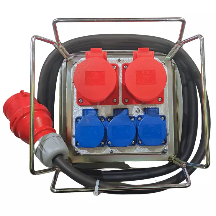 Työmaa-alakeskus 2x16A+3schuko - Työmaakeskukset - 0009244 - 1