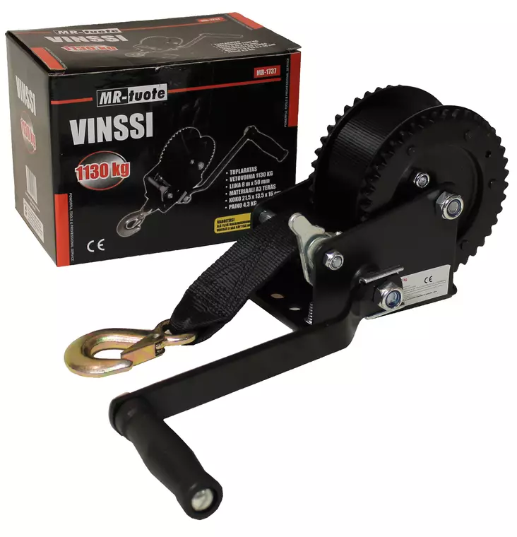 Vinssi liinalla 50mm x 8m, 1130kg - Vinssit - 0006634 - 1