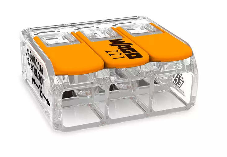 Wago vipurasialiitin 3-Nap 0,5-6mm² liitin 30kpl - Liittimet ja tarvikkeet - 0007544 - 1