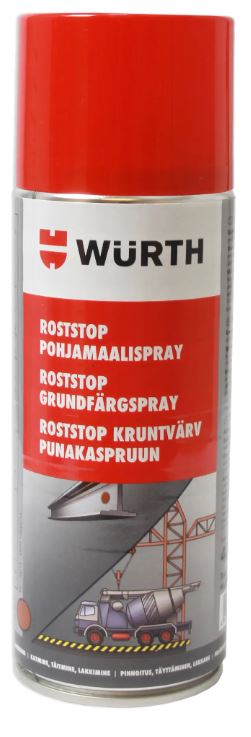 Wurth Rost-Stop pohjamaali 400ml punaruskea - Pohjamaalit spray - 0010584 - 1