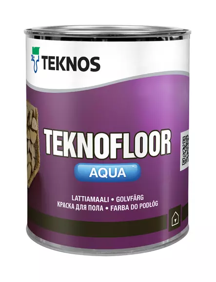 Teknos Lattiamaali Teknofloor Aqua A-Pohja 0,9L - Sisämaalit - 0019955 - 1