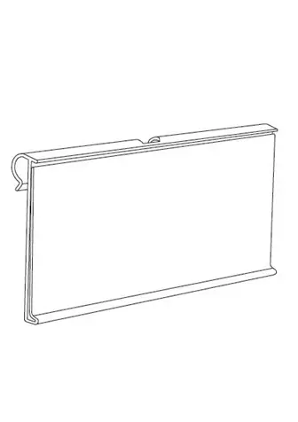 F Etiketinpidin piikkiin 39x75mm 10kpl - Kirjoitusvälineet - 0021495 - 2