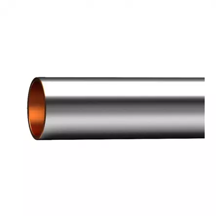 Kupariputki puolikova kromi 12mm 2,75m - Käyttövesiputket - 0007885 - 1