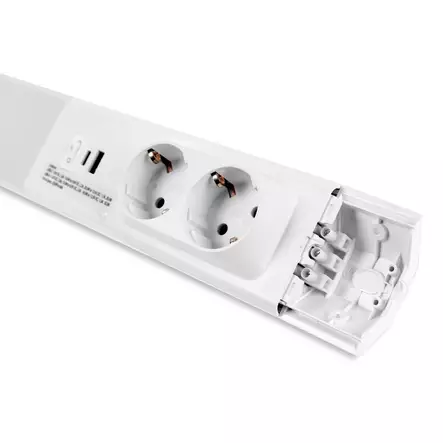 Led Energie Työpistevalaisin USB-porteilla 18W 1750lm 4000K 600mm, 2 x pistorasia - Työpistevalaisimet - 0022465 - 2