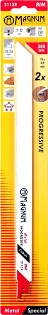 Magnum Puukkosahanterä metalli 2kpl BIM Prog 300mm - Puukkosahanterät metalli - 0001165 - 1