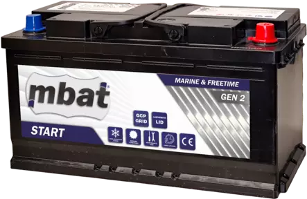 Marinestart 100Ah 830A 353x175x190mm - Vene- caravan- ja vapaa-ajan akut - 0021265 - 1