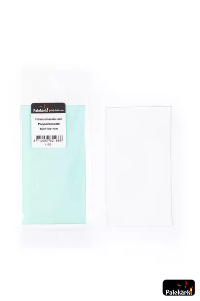 Palokärki Hitsausmaskin lasi / Polykarbonaatti 60x110x1mm - Hitsausmaskit ja hitsaajan varusteet - 0022175 - 1