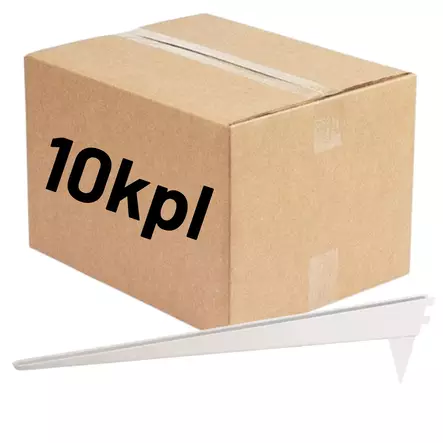 Pisla Wall-U kannatin 45cm valkoinen/vahvistettu 10kpl (LTK) - Hyllykiskot ja kannakkeet - 0022035 - 1