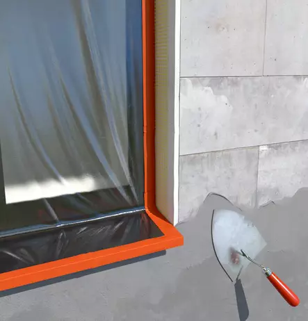 Suojaus-/rappausteippi Oranssi 50mm x 33m - Asennusteipit - 0009105 - 2