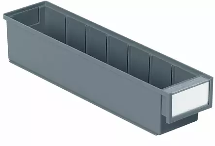 Treston hyllylaatikko 400x92x82mm harmaa - Ottolaatikot ja varaosalaatikot - 0014085 - 1