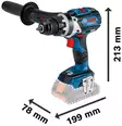 Bosch Akkuporakone GSR 18V-110 C Runko - Akkuporakoneet - 0000535 - 2