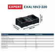 Bosch Expert Tuplalatauslaite 16A EXAL18V2-320 + L-Boxx - Työkaluakut ja -laturit - 0021665 - 9