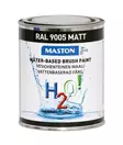 Maston maali H2O! RAL9005 Matt - Syvänmusta matta 1l - Sisämaalit - 0000245 - 2