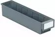 Treston hyllylaatikko 400x92x82mm harmaa - Ottolaatikot ja varaosalaatikot - 0014085 - 1