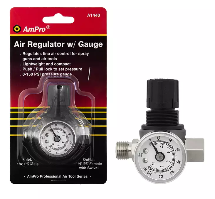 Ampro PI paineensäädin mittarilla - Paineensäätimet - 0006265 - 1