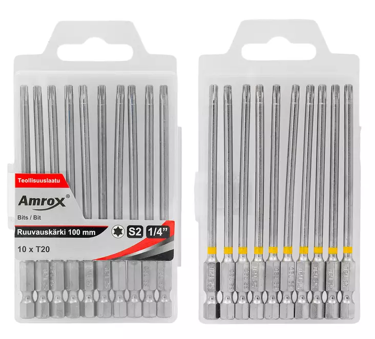 Amrox Kärkisarja TX20 x 100mm 10kpl - Ruuvauskärjet - 0021715 - 1