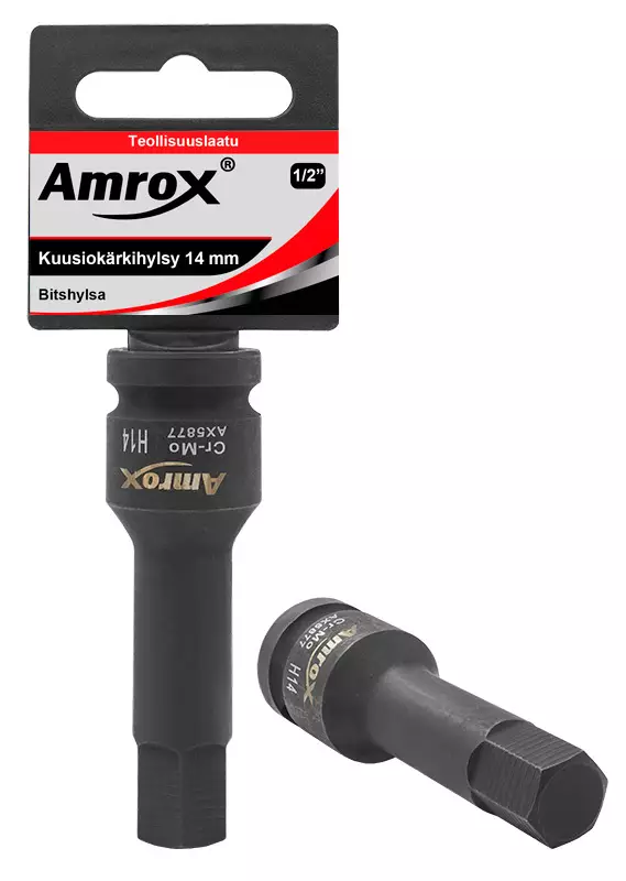 Amrox kuusiokärkihylsy voima 1/2" 10mm - Hylsyt - 0005255 - 1