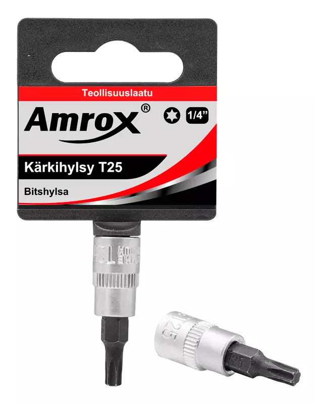 Amrox torx-hylsy 1/4" T10 - Hylsyt - 0005185 - 1
