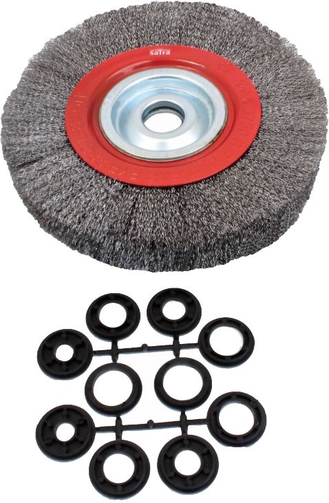 Asta teräsharjalaikka adaptereilla 250x30mm 3750rpm - Koneteräsharjat - 0017315 - 1