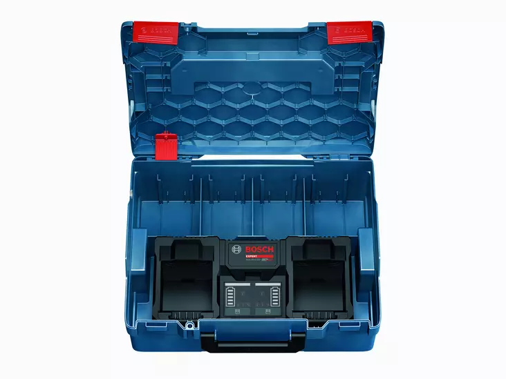 Bosch Expert Tuplalatauslaite 16A EXAL18V2-320 + L-Boxx - Työkaluakut ja -laturit - 0021665 - 1