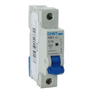 Chint johdonsuoja-automaatti 16A 6kA C 1P - Sulakkeet ja vikavirtasuojat - 0010145 - 1