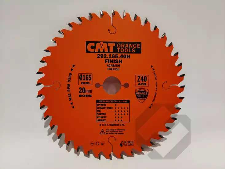 CMT Pyörösahanterä 165x40Tx20mm - Pyörösahanterät sirkkeliin - 0000025 - 1