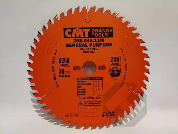 CMT Pyörösahanterä 260x48Tx30mm - Pyörösahanterät sirkkeliin - 0000035 - 1