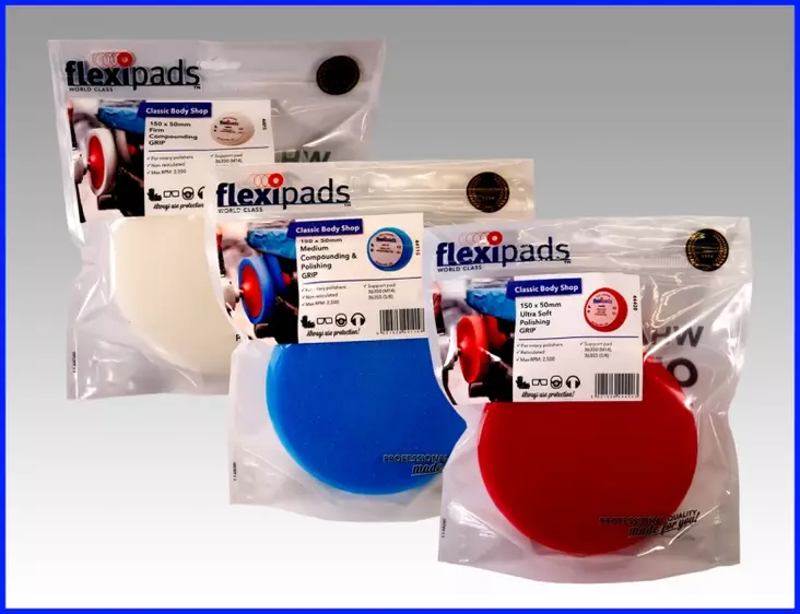 Flexibads Kiillotussieni 150x50mm tarra valkoinen - Kiillotuslaikat - 0003655 - 1