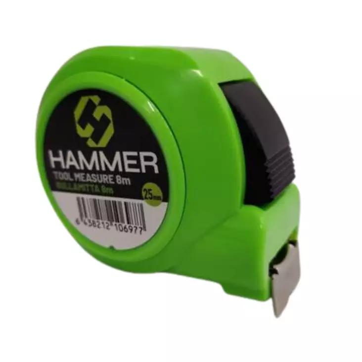 Hammer Rullamitta 8m/25mm - Rullamitat ja avokelamitat - 0014475 - 1
