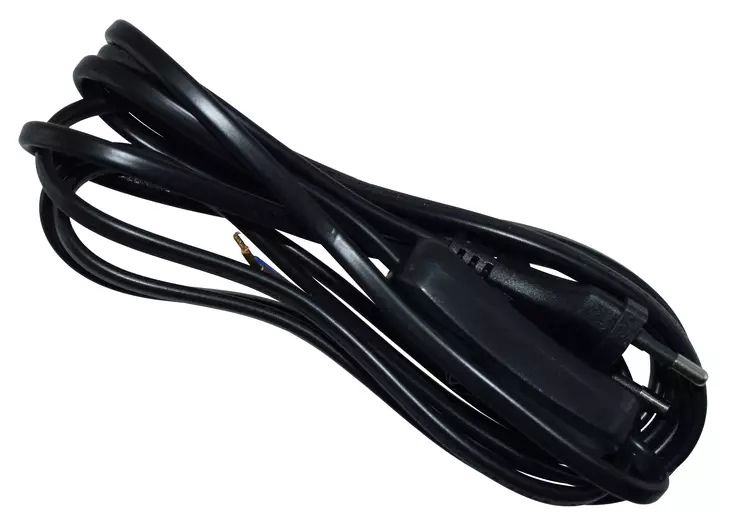 Harju Välikytkinjohto 2+0,5m musta - Valaisinpistotulpat ja rasiat - 0010035 - 1