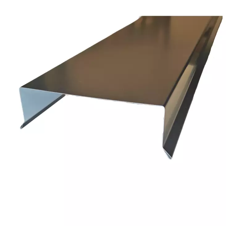 Hattulista 55x150x55mm RR33 musta, pituus 2m - Reunapellit - 0019605 - 1