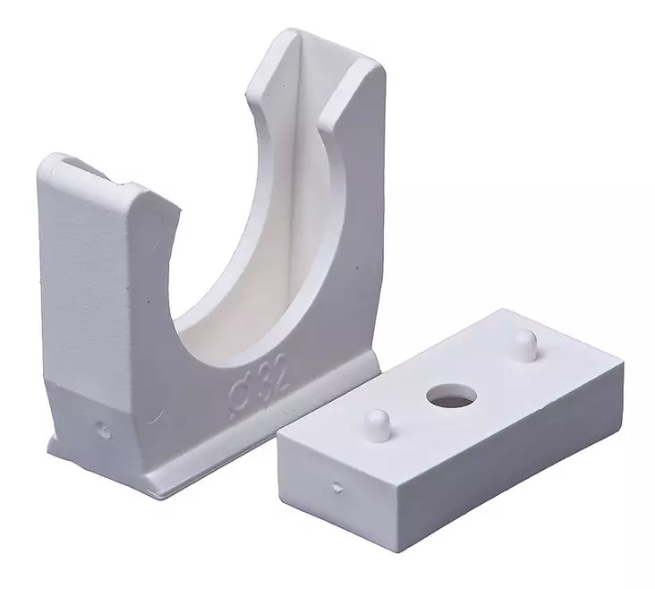 HT Putken kannatin 32mm valkoinen - LVI- kiinnitystarvikkeet - 0018195 - 3