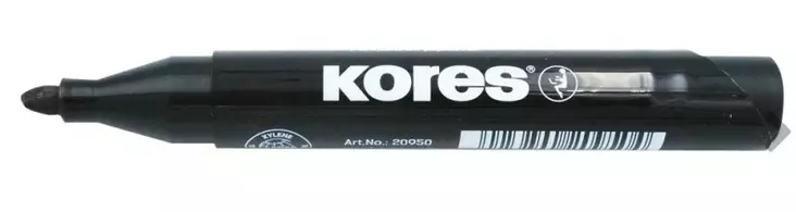 Huopakynä Kores Permanent XP2, musta, viisto - Merkkauskynät ja tussit - 0005175 - 1