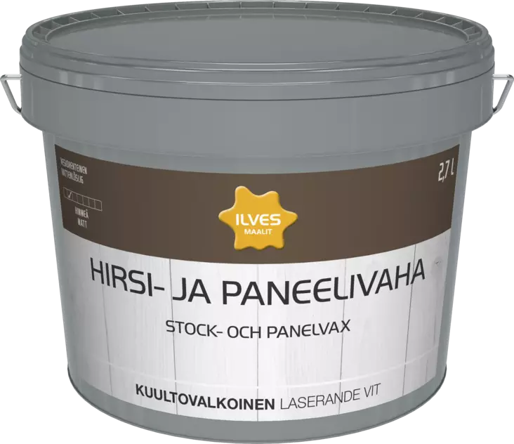 Ilves Hirsi- ja Paneelivaha Kuultovalkoinen 2,7L - Ulkomaalit - 0007215 - 1