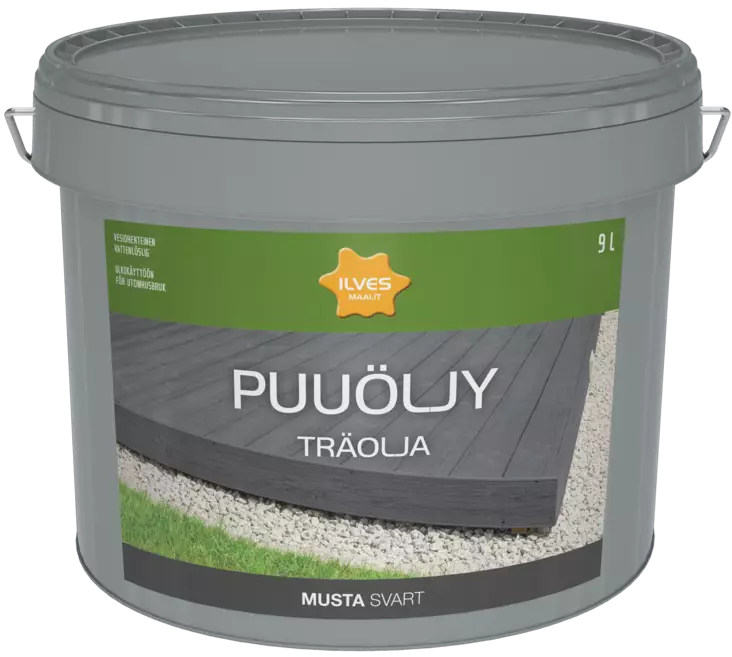 Ilves Puuöljy V musta 9L - Puuöljyt ja puunsuoja-aineet - 0007285 - 1