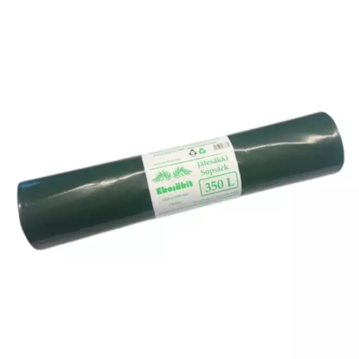 Jätesäkki 350l vihreä 5kpl/rll - Jätesäkit ja roskapussit - 0001535 - 1