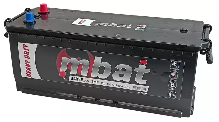 Käynnistysakku SMF/135Ah/950A 510x186x223/B3/+- - Käynnistysakut - 0014215 - 1