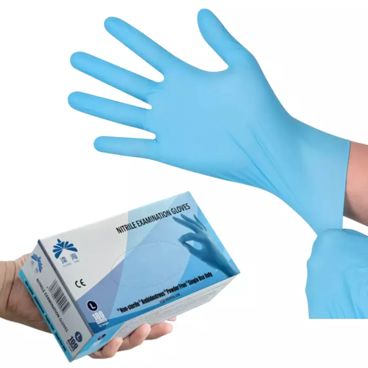 Kertakäyttökäsine S Nitriili puuteriton 100kpl - Kertakäyttökäsineet - 0018415 - 1