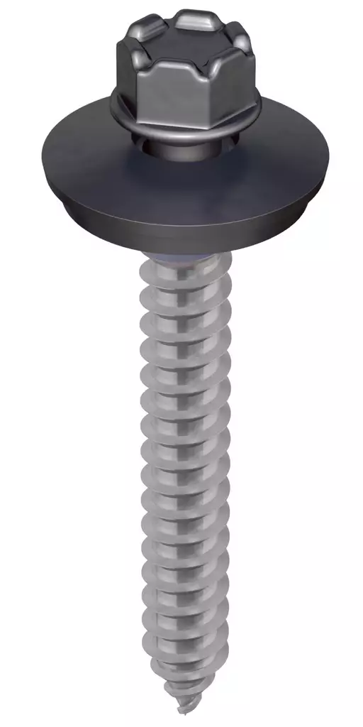 Kingi vaihtoruuvi 6,3 x 65, RR33 - Musta, 75kpl - Kateruuvit - 0018815 - 1