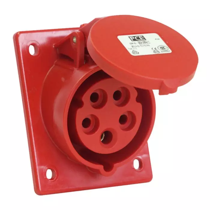 Kojepistorasia 32A 5-N PCE Uppo vino - Rasiat ja pistokkeet - 0019685 - 1