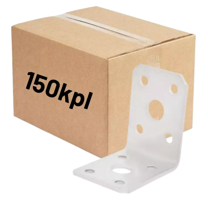 Kulmalevy 50x50x35mm valkoinen 150kpl (LTK) - Kulmalevyt - 0022385 - 1