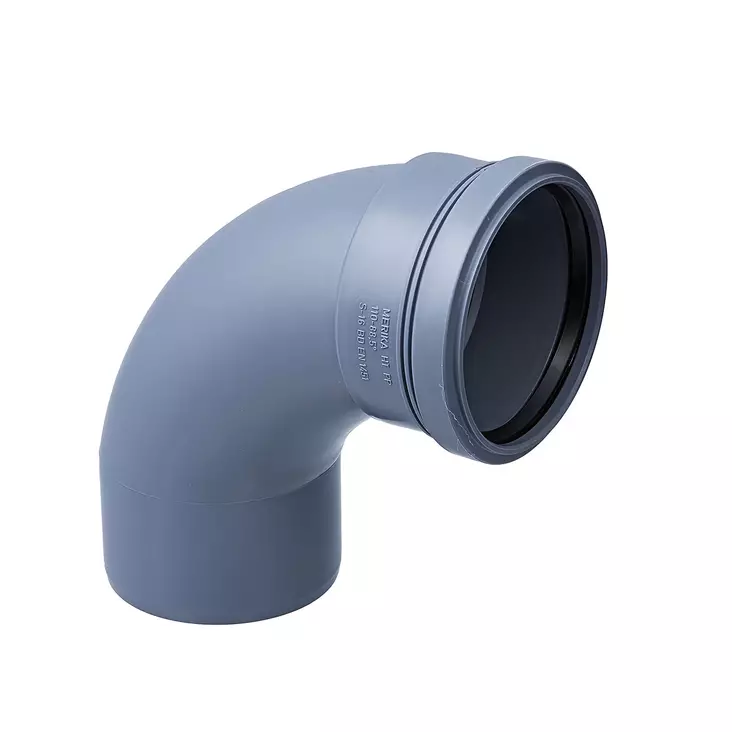 Kulmayhde 110mm 90 ast. Pyör. - 110mm viemäriosat - 0015015 - 1