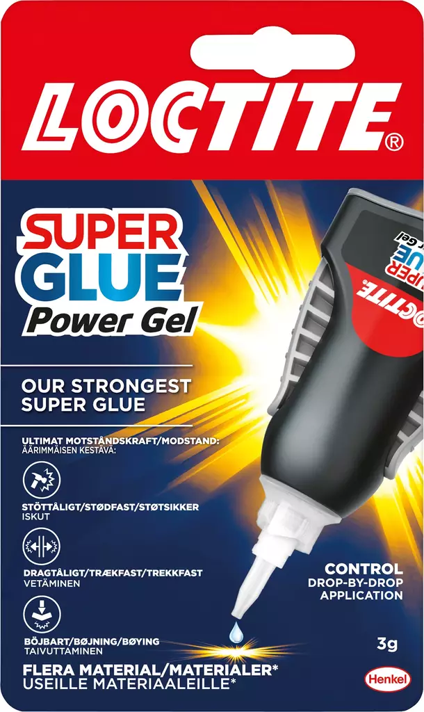 Loctite Super Glue Power Gel Control 3g - Pikaliimat - 0001495 - 1
