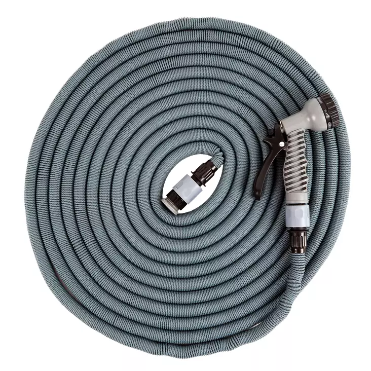 Mag-Pro Garden Puutarhaletku laajeneva 10-30m suihkupistoolilla harmaa - Kasteluletkut - 0018275 - 1